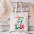 HUGvyn I Survived 100 Days Of School Baseball 6 7 Ice Cream Canvas Tote Bag