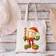 Ice Cream Drip Baseball Christmas Baseball Drip Candy Cane Canvas Tote Bag Ice Cream Drip Baseball Christmas Baseball Drip Candy Cane Canvas Tote Bag