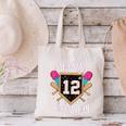 It's My 12th Birthday Baseball Fan Celebration Canvas Tote Bag
