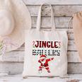 Jingle Ballers Plaid Santa Dabbing Baseball Christmas Canvas Tote Bag Jingle Ballers Plaid Santa Dabbing Baseball Christmas Canvas Tote Bag