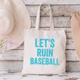 Let's Ruin Baseball Baseball Humor Sarcastic Baseball Premium Tri-Blend Canvas Tote Bag Let's Ruin Baseball Baseball Humor Sarcastic Baseball Premium Tri-Blend Canvas Tote Bag