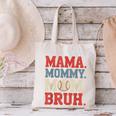 Mama Mommy Mom Bruh Baseball For Women Grandma Mother's Day Canvas Tote Bag