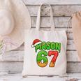 Mason 67 Christmas Ice Cream Drip Meme Six Seven Baseball Canvas Tote Bag Mason 67 Christmas Ice Cream Drip Meme Six Seven Baseball Canvas Tote Bag