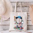 Melting Slime Sprinkle Baseball Mascot With Bat Canvas Tote Bag