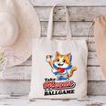 Take Meowt To The Ball Game Tee Slugger Cat Baseball Canvas Tote Bag