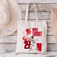 Mike Trout Los Angeles A MLB Baseball Players MLBMTR304N Canvas Tote Bag Mike Trout Los Angeles A MLB Baseball Players MLBMTR304N Canvas Tote Bag