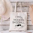 I Miss Modern Baseball Vintage Baseball Meme Tee Canvas Tote Bag I Miss Modern Baseball Vintage Baseball Meme Tee Canvas Tote Bag
