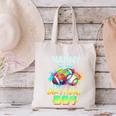 Nanny Of The Birthday Boy Baseball Football Colorful Canvas Tote Bag