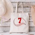 Number 7 Years Baseball 7TH Birthday Canvas Tote Bag Number 7 Years Baseball 7TH Birthday Canvas Tote Bag