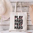 Play Hard Pray Hard Youth Boy Christian Baseball Jesus Canvas Tote Bag Play Hard Pray Hard Youth Boy Christian Baseball Jesus Canvas Tote Bag
