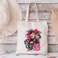 Punk Girl With Anger Kanji And Baseball Bat Canvas Tote Bag Punk Girl With Anger Kanji And Baseball Bat Canvas Tote Bag