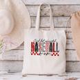 Retro Checkered Tired But Caffeinated Baseball Mom Leopard Canvas Tote Bag Retro Checkered Tired But Caffeinated Baseball Mom Leopard Canvas Tote Bag