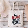 Run I Dare You Baseball Catcher Player Fan Canvas Tote Bag Run I Dare You Baseball Catcher Player Fan Canvas Tote Bag