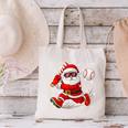 Santa Baseball Christmas Pajamas Xmas Men Boy Toddlers Canvas Tote Bag Santa Baseball Christmas Pajamas Xmas Men Boy Toddlers Canvas Tote Bag