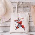 Santa Playing Baseball Christmas Candy Cane Fun Xmas Holiday Canvas Tote Bag Santa Playing Baseball Christmas Candy Cane Fun Xmas Holiday Canvas Tote Bag