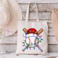 Santa Sports Christmas Baseball Player Canvas Tote Bag Santa Sports Christmas Baseball Player Canvas Tote Bag