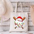 Santa Sports For Men Boys Christmas Baseball Player Canvas Tote Bag Santa Sports For Men Boys Christmas Baseball Player Canvas Tote Bag