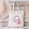 Save 2nd Base Breast Cancer Awareness Pink Ribbon Baseball Canvas Tote Bag Save 2nd Base Breast Cancer Awareness Pink Ribbon Baseball Canvas Tote Bag