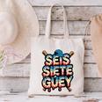 SEIS Siete Guey Baseball Drip Mexico Spanish 67 Slang Boys Canvas Tote Bag SEIS Siete Guey Baseball Drip Mexico Spanish 67 Slang Boys Canvas Tote Bag