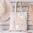 Senior Dad Class Of 2026 Graduate Baseball 2026 Graduation Canvas Tote Bag Senior Dad Class Of 2026 Graduate Baseball 2026 Graduation Canvas Tote Bag