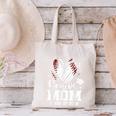 Senior Mom Class Of 2026 Baseball Graduation Heart Canvas Tote Bag
