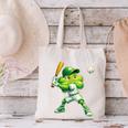 Shamrock Playing Baseball St Patricks Day Men Boys Kid Canvas Tote Bag Shamrock Playing Baseball St Patricks Day Men Boys Kid Canvas Tote Bag