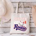 Sister Rookie Of Year 1st Birthday Baseball Theme Matching Canvas Tote Bag Sister Rookie Of Year 1st Birthday Baseball Theme Matching Canvas Tote Bag