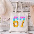 Six Seven Baseball Drip Canvas Tote Bag Six Seven Baseball Drip Canvas Tote Bag