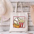 Smiling Baseball Popcorn And Hot-Dog Cartoon Apparel Canvas Tote Bag Smiling Baseball Popcorn And Hot-Dog Cartoon Apparel Canvas Tote Bag