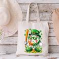 St Patricks Day Baseball Ice Cream Baseball Player Cartoon Canvas Tote Bag St Patricks Day Baseball Ice Cream Baseball Player Cartoon Canvas Tote Bag