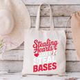 Stealing Hearts Like I Steal Bases Cute Baseball Valentine Canvas Tote Bag Stealing Hearts Like I Steal Bases Cute Baseball Valentine Canvas Tote Bag