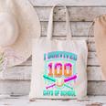 I Survived 100 Days Of School Baseball Drip Canvas Tote Bag