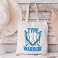 Type 1 Warrior Diabetes Awareness Baseball Enthusiasts Canvas Tote Bag