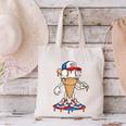USA Patriotic Baseball Ice Cream Cone Freedom Canvas Tote Bag USA Patriotic Baseball Ice Cream Cone Freedom Canvas Tote Bag