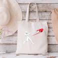 Valentines Day Baseball Batter Silhouette Heart Canvas Tote Bag