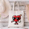 Valentines Day Baseball Heart Bat Sunglasses Men Boys Kids Canvas Tote Bag