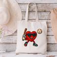 Valentines Day Baseball Red Heart Love Boys Kids Tee Canvas Tote Bag
