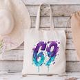 Vintage Baseball 69 Number Canvas Tote Bag