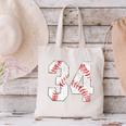 Vintage Distressed Baseball Number 34 Jersey Player Uniform Canvas Tote Bag