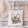 Wildcats Baseball Leopard Print Coquette Bow Mascot Game Day Canvas Tote Bag Wildcats Baseball Leopard Print Coquette Bow Mascot Game Day Canvas Tote Bag