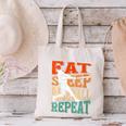 Women's Eat Sleep Baseball Repeat Vintage Player Sport Lover Retro Canvas Tote Bag