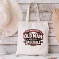 Women's Never Underestimate An Old Man Who Plays Baseball Canvas Tote Bag Women's Never Underestimate An Old Man Who Plays Baseball Canvas Tote Bag