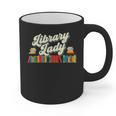 Library Lady School Librarian Cataloger Books Book Lover Graphic Print Coffee Mug