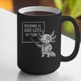 Axolotl Reading Is AXO-Lots Of Fun Book Lover Graphic Print Coffee Mug