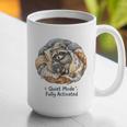 Quiet Mode Fully Activated Cozy Sleeping Raccoon Book Lover Graphic Print Coffee Mug Quiet Mode Fully Activated Cozy Sleeping Raccoon Book Lover Graphic Print Coffee Mug