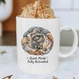Quiet Mode Fully Activated Cozy Sleeping Raccoon Book Lover Graphic Print Coffee Mug Quiet Mode Fully Activated Cozy Sleeping Raccoon Book Lover Graphic Print Coffee Mug