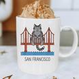 San Francisco Cat Golden Gate Bridge Book Lover Graphic Print Coffee Mug San Francisco Cat Golden Gate Bridge Book Lover Graphic Print Coffee Mug