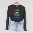 100 Days In The Books School Celebration Raglan Sleeve Sweatshirt Dark Grey Heather