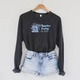 1986 Chapter Forty 40th Birthday Blue Toile Floral Book Raglan Sleeve Sweatshirt Dark Grey Heather 1986 Chapter Forty 40th Birthday Blue Toile Floral Book Raglan Sleeve Sweatshirt Dark Grey Heather