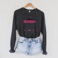 25th Birthday Girl 25 Years Party Guest Book Raglan Sleeve Sweatshirt Dark Grey Heather